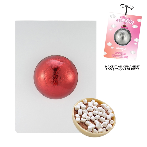 Valentine's Day Mega Hot Chocolate Bomb Billboard Card... from ASI 71685 Midnite Snax®