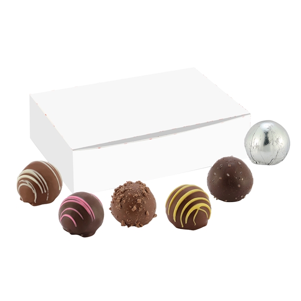 Valentine's Day Belgian Truffle Boxes in 4 or 6 pieces.... from ASI 71685 Midnite Snax®