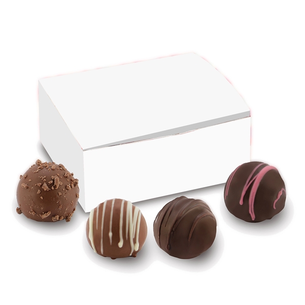 Valentine's Day Belgian Truffle Boxes in 4 or 6 pieces.... from ASI 71685 Midnite Snax®