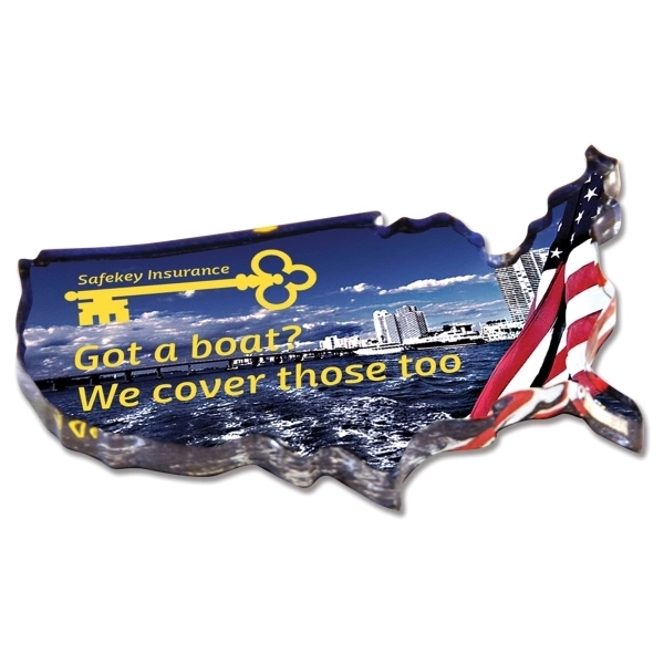 1/4" thick acrylic plastic magnets with full color imprinting.... from ASI 72521 Morris Magnets / Laser Cuts