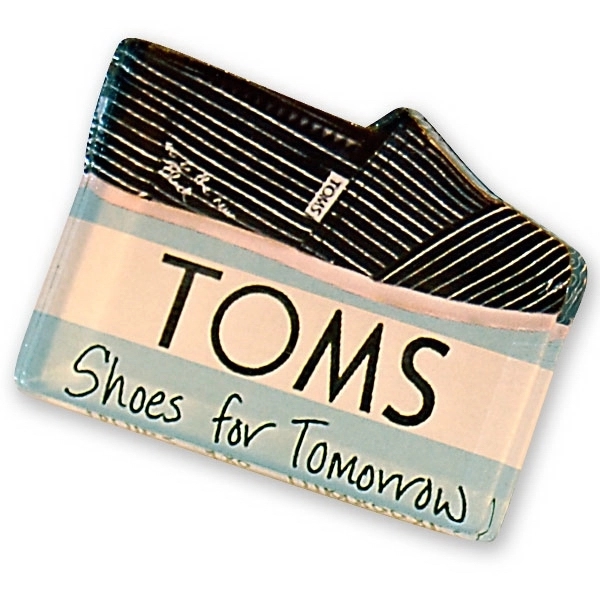 Acrylic lapel pins made with 1/16" thick clear acrylic with a... from ASI 72521 Morris Magnets / Laser Cuts