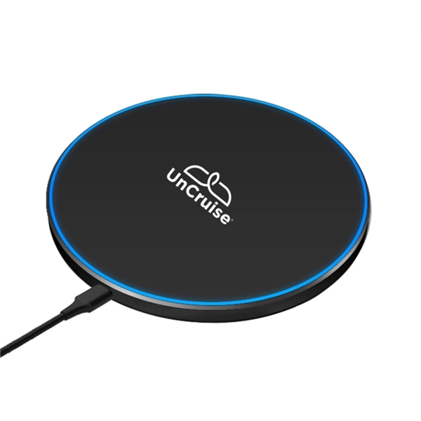 QI enabled wireless charger pad plus 1c1p silkscreen... from ASI 37218 Athena Promo (tm)