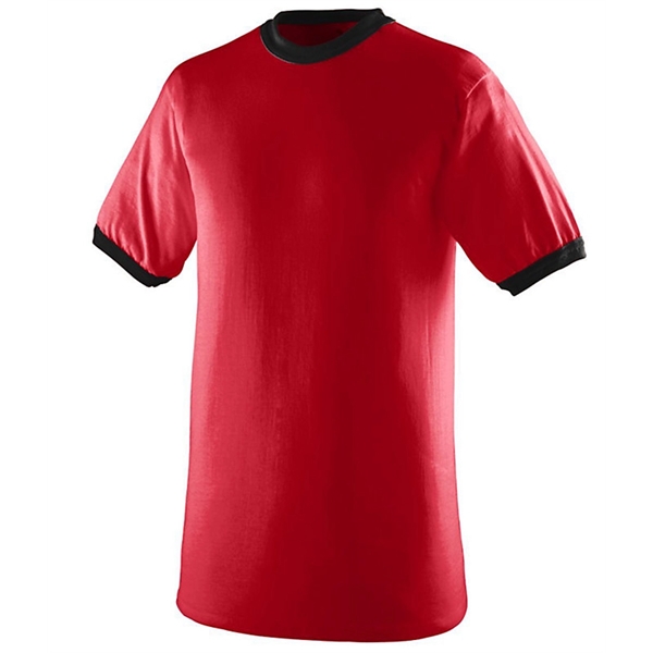 Crew neck ringer t-shirt with contrasting color neck and sleeve trim;... from ASI 89380 Staton Corporate and Casual / Staton®