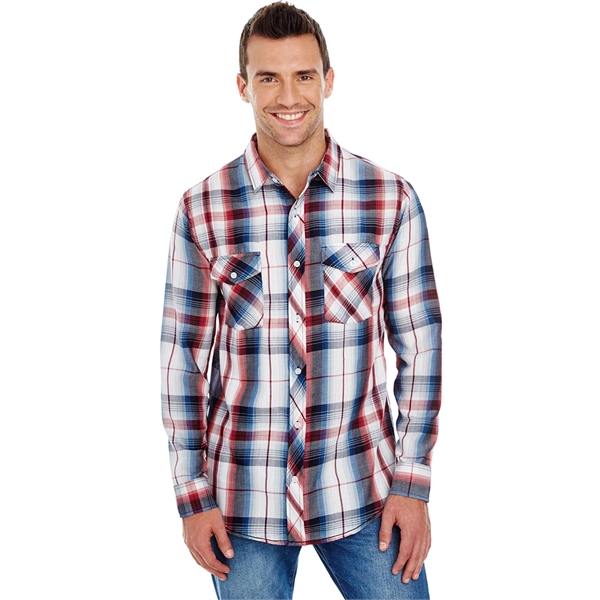 Mens Long Sleeve Plaid Woven... from ASI 89380 Staton Corporate and Casual