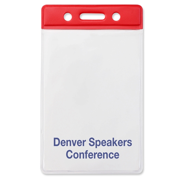 Color-coded vinyl badge holder / name tag holder lets you quickly... from ASI 79898 Promovision / PROMOVISION