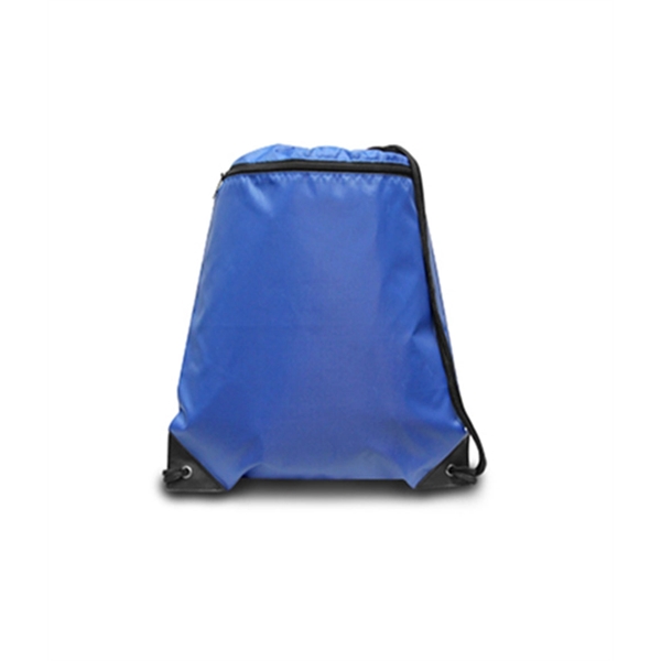 Zippered Drawstring Backpack. 210 denier nylon.... from ASI 89380 Staton Corporate and Casual / Staton®