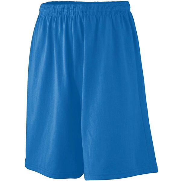 Longer length jersey shorts with a 9-inch inseam and covered elastic... from ASI 89380 Staton Corporate and Casual / Staton®