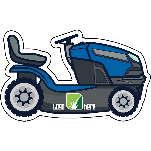 1/4" thick acrylic magnet with lawn mower stock shape.... from ASI 72521 Morris Magnets / Laser Cuts