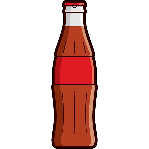 Bottle shaped acrylic keychain with 1" split ring and customization.... from ASI 72521 Morris Magnets / Laser Cuts