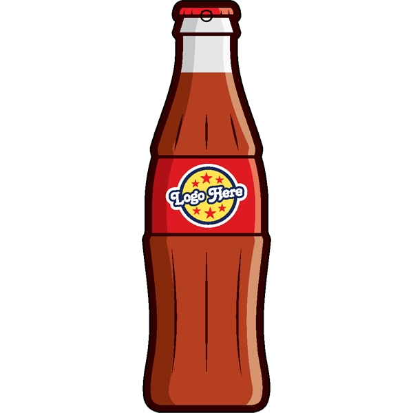 Bottle shaped acrylic keychain with 1" split ring and customization.... from ASI 72521 Morris Magnets / Laser Cuts