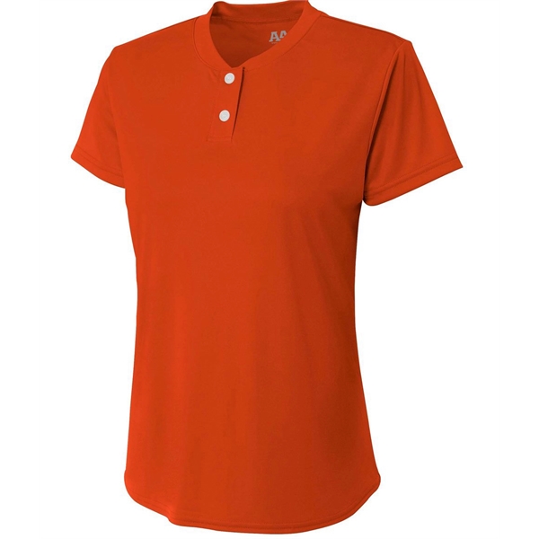Girls Tek 2-Button Henley... from ASI 89380 Staton Corporate and Casual / Staton®