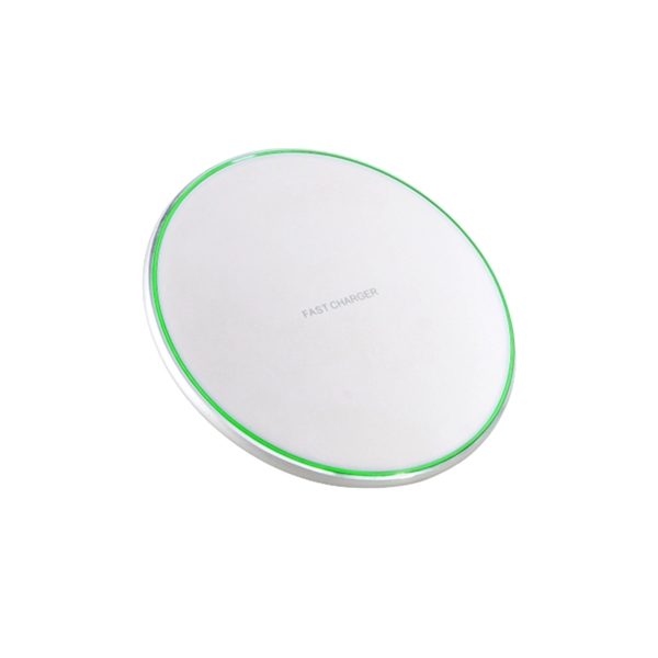 QI enabled slim wireless charger pad plus 1c1p silkscreen... from ASI 37218 Athena Promo (tm)