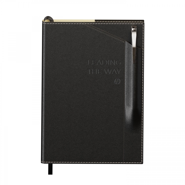 Combo includes ST4561 Bradford softcover, refillable, perfect-bound journal in size A5... from ASI 88660 Spector & Co.