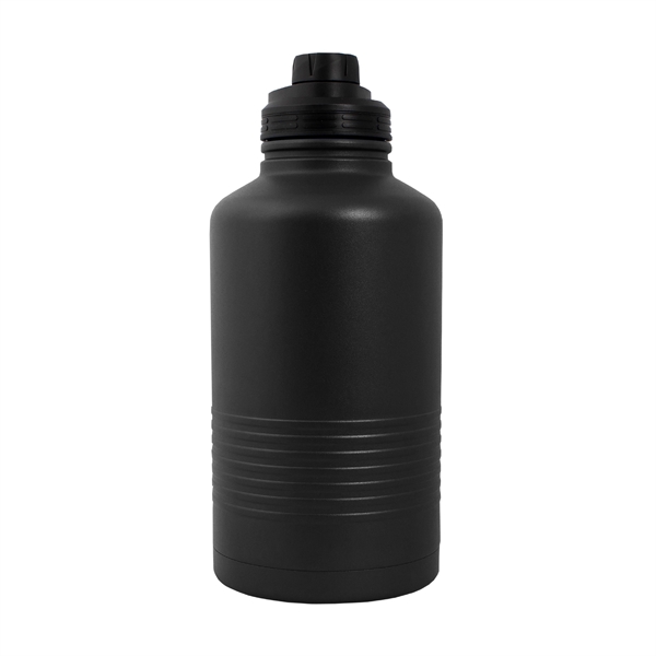 64oz Insulated Stainless Steel Half Gallon Bottle with screw-on lid and... from ASI 61005 Hirsch Gift Inc