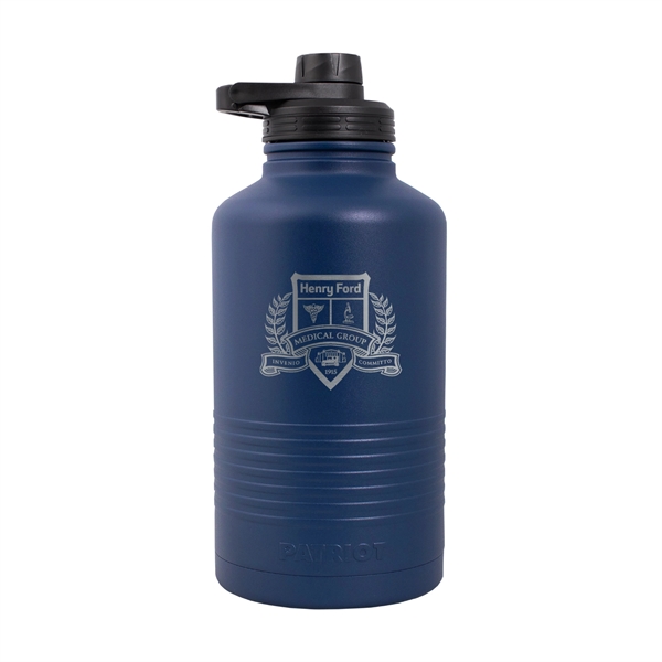 64oz Insulated Stainless Steel Half Gallon Bottle with screw-on lid and... from ASI 61005 Hirsch Gift Inc