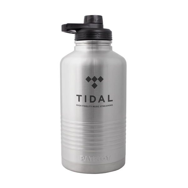 64oz Insulated Stainless Steel Half Gallon Bottle with screw-on lid and... from ASI 61005 Hirsch Gift Inc