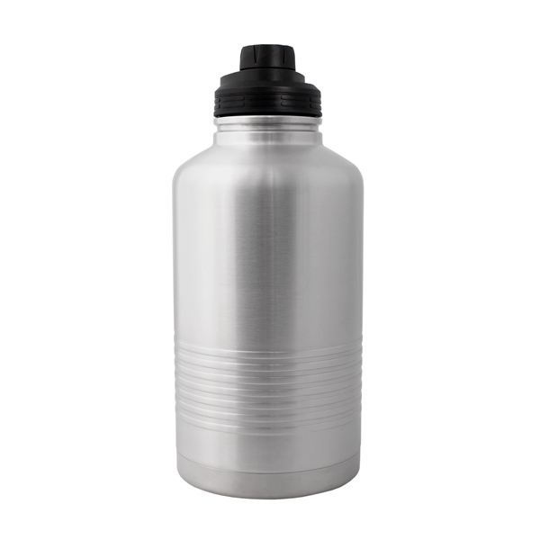 64oz Insulated Stainless Steel Half Gallon Bottle with screw-on lid and... from ASI 61005 Hirsch Gift Inc