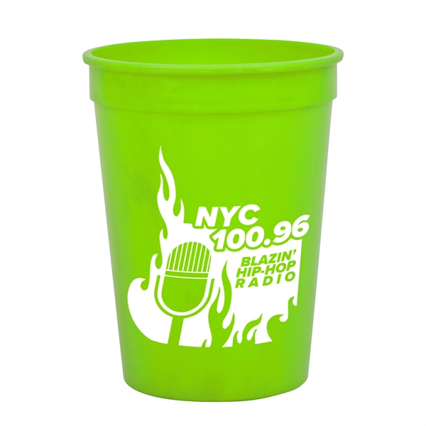 Twelve ounce stadium cup, reusable and recyclable polypropylene.... from ASI 55990 Garyline