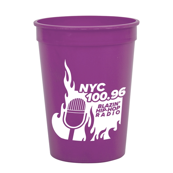 Twelve ounce stadium cup, reusable and recyclable polypropylene.... from ASI 55990 Garyline