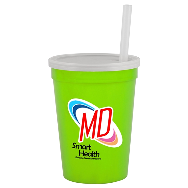 12 oz Cup with Lid & Straw - Digital... from ASI 55990 Garyline