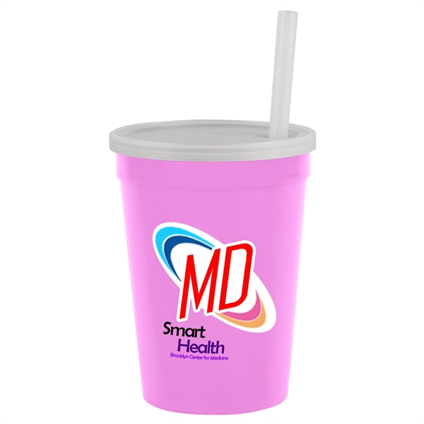 12 oz Cup with Lid & Straw - Digital... from ASI 55990 Garyline