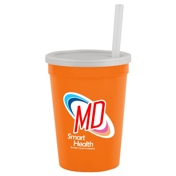 12 oz Cup with Lid & Straw - Digital... from ASI 55990 Garyline