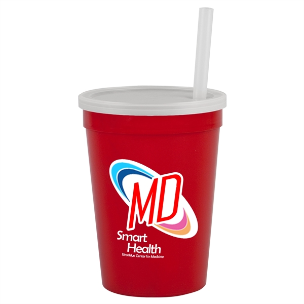 12 oz Cup with Lid & Straw - Digital... from ASI 55990 Garyline