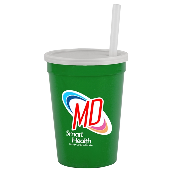 12 oz Cup with Lid & Straw - Digital... from ASI 55990 Garyline