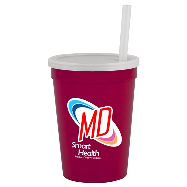 12 oz Cup with Lid & Straw - Digital... from ASI 55990 Garyline