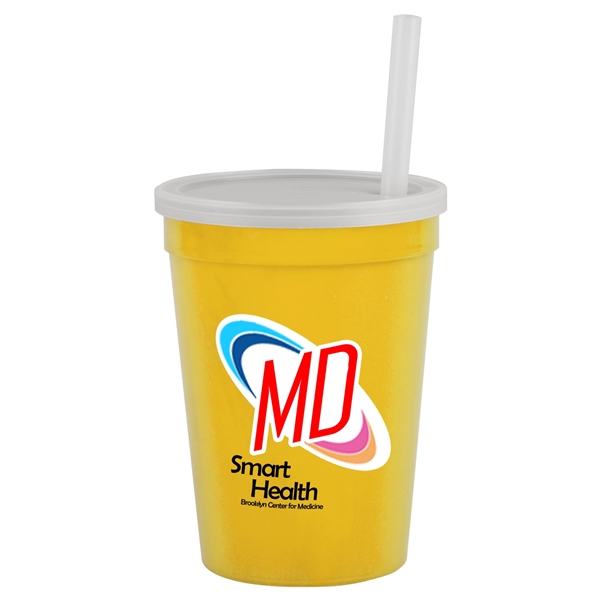 12 oz Cup with Lid & Straw - Digital... from ASI 55990 Garyline