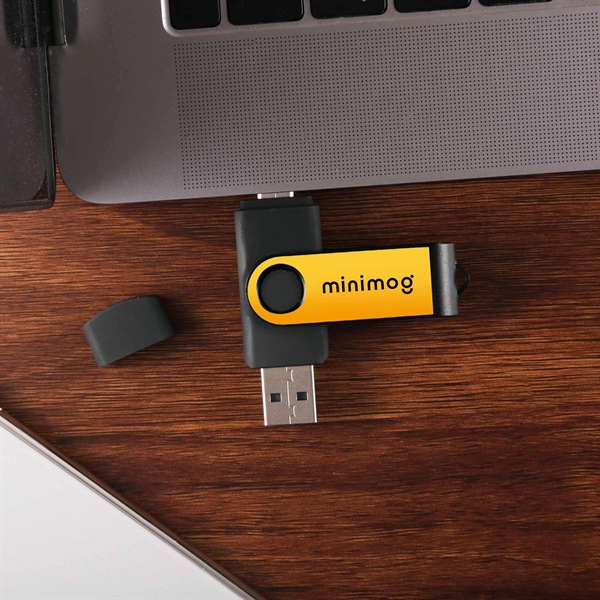 Flash drive with USB-C and USB-A... from ASI 61966 HPG / HandStands