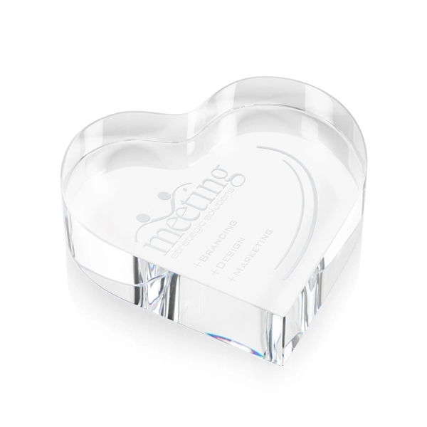 Standing Heart - Optical 3 1/2".... from ASI 84592 St Regis Group / St Regis