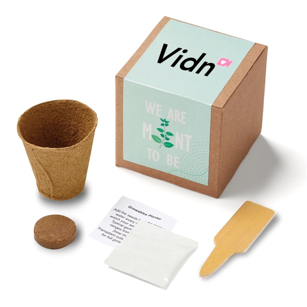 Inspirational Mint to Be Growable Seed Planter Kit with 3" reusable... from ASI 63549 Jornik Manufacturing Corp