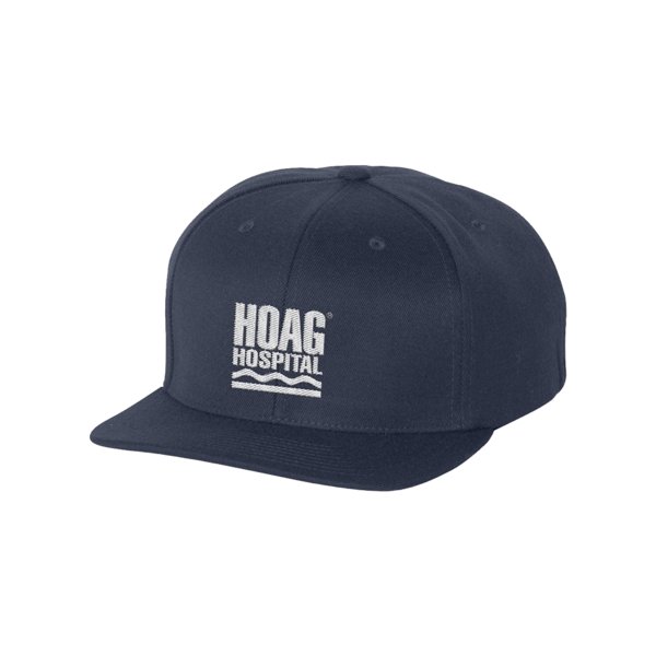 Snapback cap with a high-profile, six-panel design and a moisture-absorbent sweatband.... from ASI 88060 Snugz/USA Inc