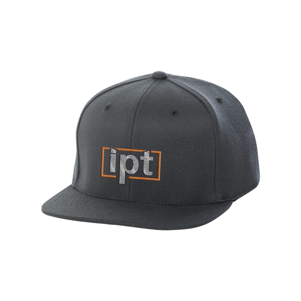 Snapback cap with a high-profile, six-panel design and a moisture-absorbent sweatband.... from ASI 88060 Snugz/USA Inc