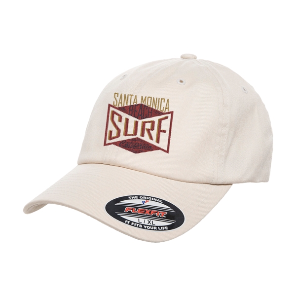 Dad cap with a low profile, six-panel design, PermaCurv visor and... from ASI 88060 Snugz/USA Inc