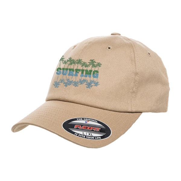 Dad cap with a low profile, six-panel design, PermaCurv visor and... from ASI 88060 Snugz/USA Inc