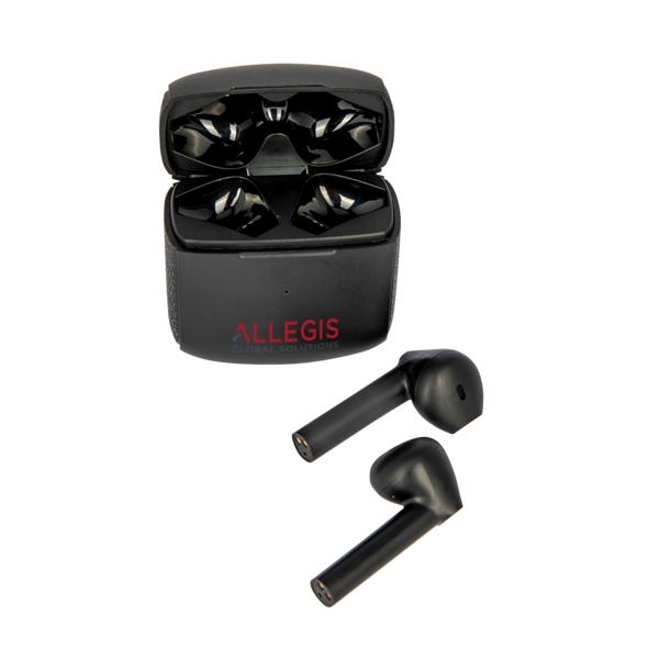 Earbuds with a 10-meter range, 300mAh charging capacity and a 40mAh... from ASI 88060 Snugz/USA Inc