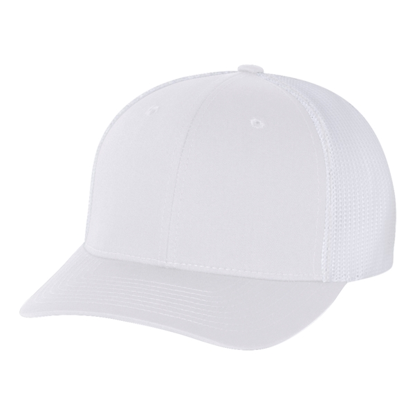 Fitted trucker hat with a six-panel design and a pre-curved visor.... from ASI 88060 Snugz/USA Inc