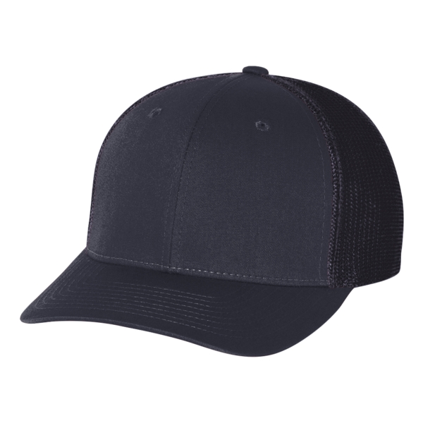 Fitted trucker hat with a six-panel design and a pre-curved visor.... from ASI 88060 Snugz/USA Inc