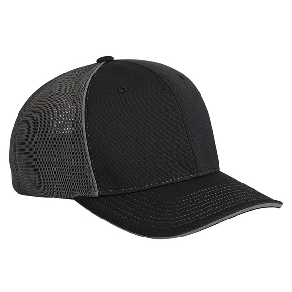 Sports mesh cap with a six-panel design and a pre-curved visor.... from ASI 88060 Snugz/USA Inc