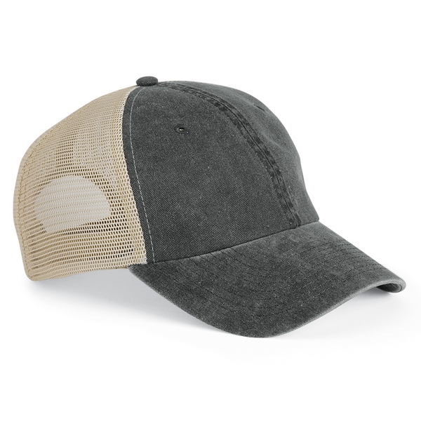 Trucker cap with a six-panel design and a snapback closure.... from ASI 88060 Snugz/USA Inc