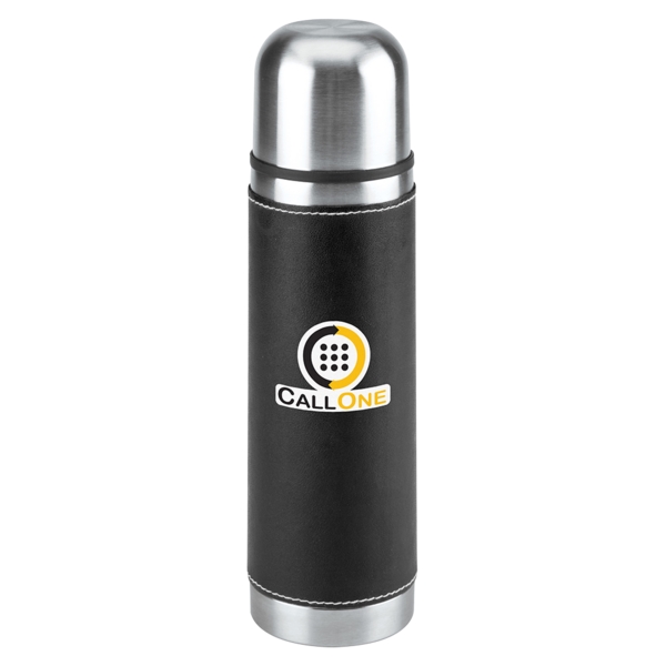 16 ounce stainless steel bottle with double-wall insulation, PVC sleeve and... from ASI 88060 Snugz/USA Inc
