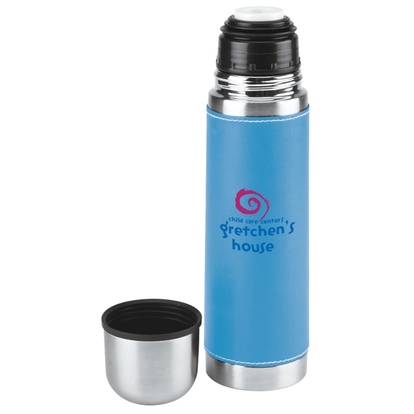 16 ounce stainless steel bottle with double-wall insulation, PVC sleeve and... from ASI 88060 Snugz/USA Inc