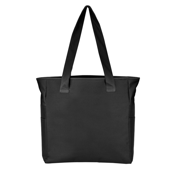 14" x 14" x 5" tote bag with a zip-top main... from ASI 88060 Snugz/USA Inc