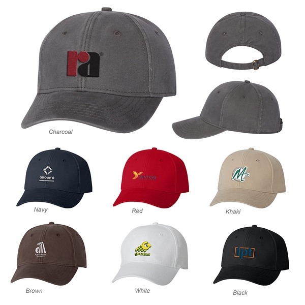 Classic baseball cap with an unstructured style, pre-curved visor, sewn eyelets,... from ASI 88060 Snugz/USA Inc