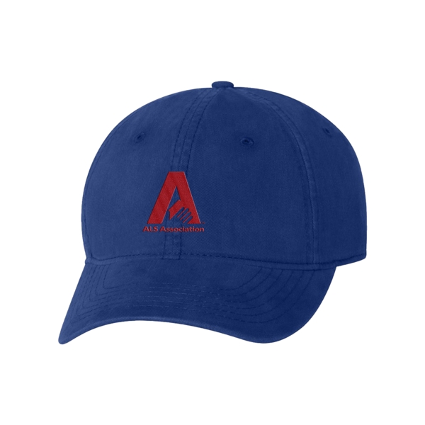 Baseball cap with a pre-curved visor, six-panel design, self-fabric back and... from ASI 88060 Snugz/USA Inc