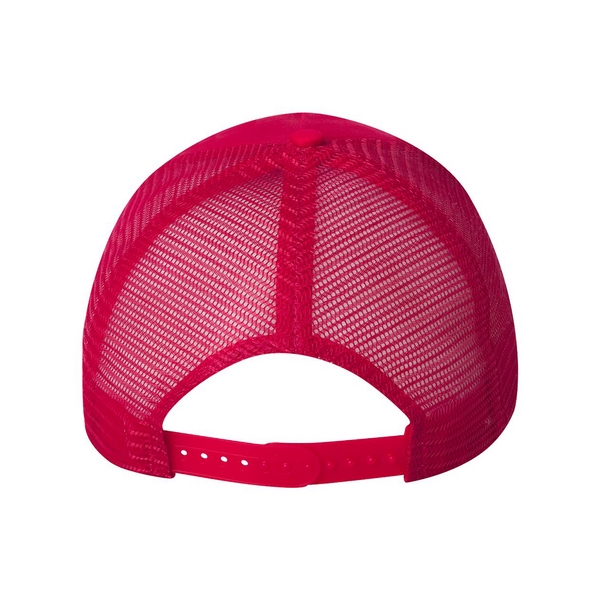 Trucker cap with a five-panel design, mesh sides and back, and... from ASI 88060 Snugz/USA Inc