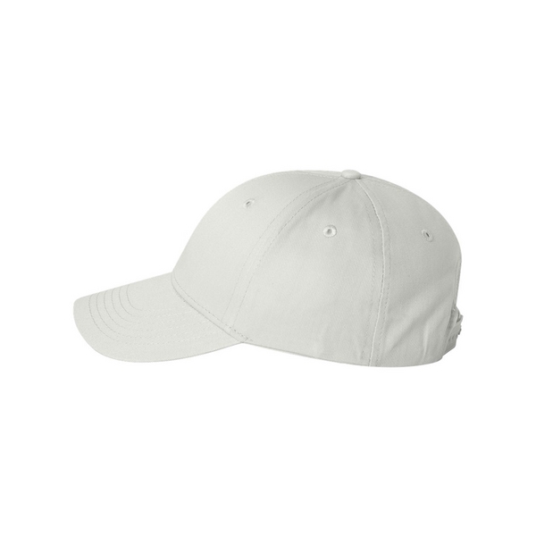 Baseball cap with sewn eyelets and a plastic tab closure.... from ASI 88060 Snugz/USA Inc