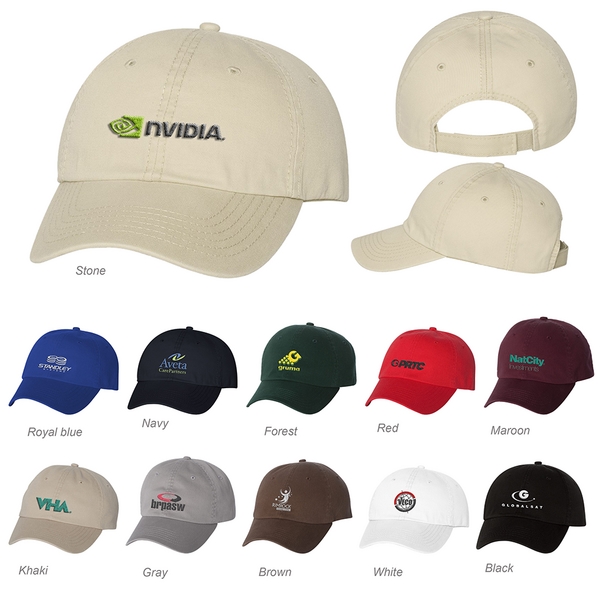 Unstructured baseball cap made of 100% cotton with a low profile... from ASI 88060 Snugz/USA Inc